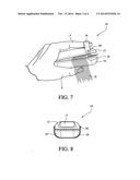 Hair highlighting applicator diagram and image