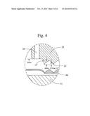 METHOD AND APPARATUS FOR PRODUCING THREE-DIMENSIONAL DECORATION PIECE MADE     OF THERMOPLASTIC SYNTHETIC RESIN diagram and image