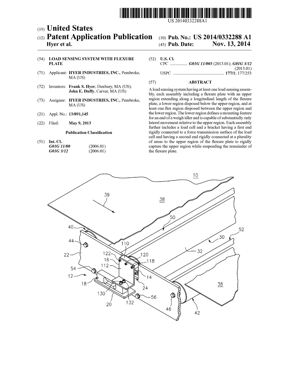 Load Sensing System With Flexure Plate - diagram, schematic, and image 01