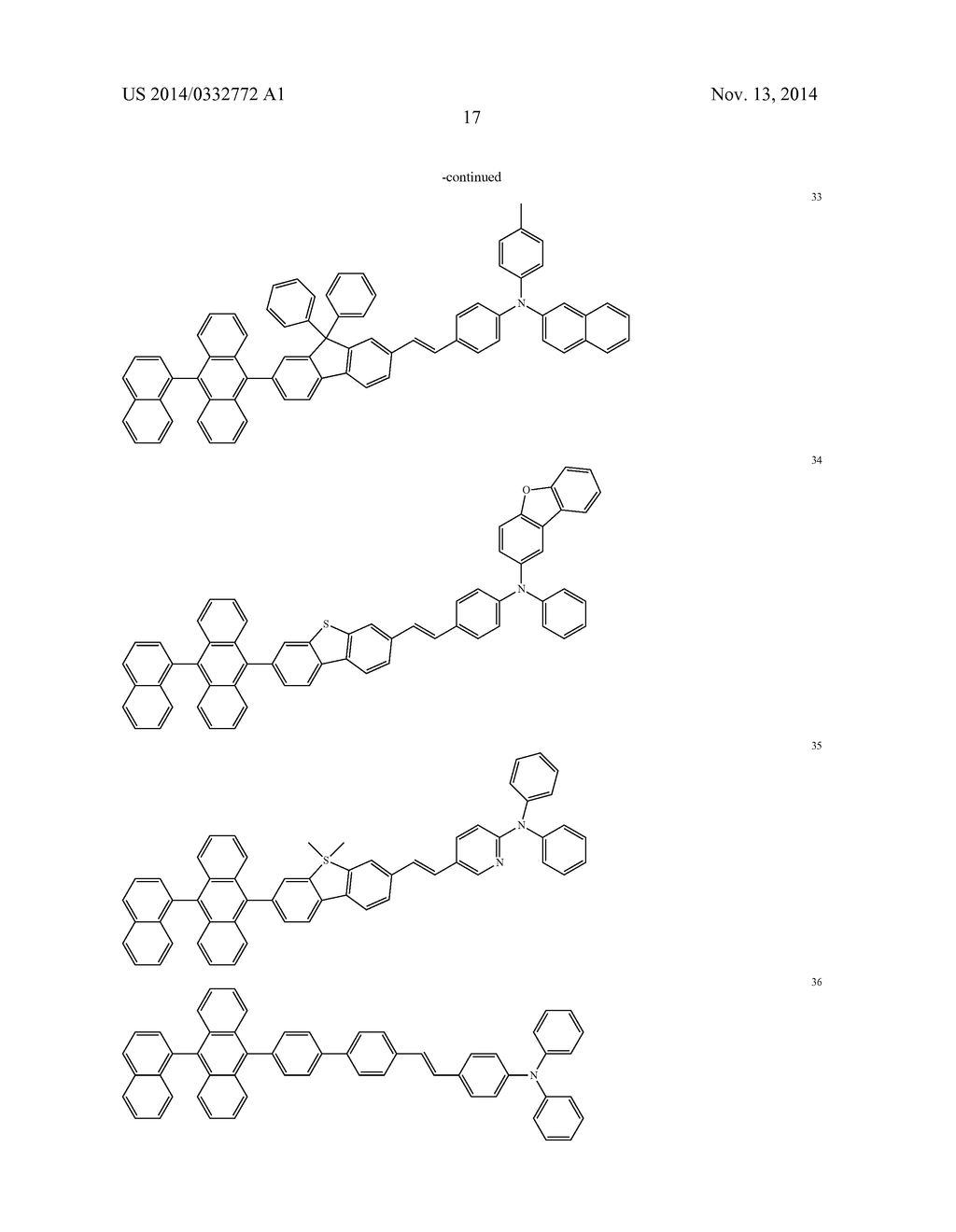 STYRL-BASED COMPOUND AND ORGANIC LIGHT EMITTING DIODE COMPRISING THE SAME - diagram, schematic, and image 19