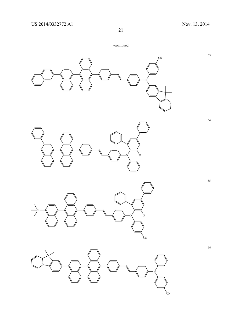 STYRL-BASED COMPOUND AND ORGANIC LIGHT EMITTING DIODE COMPRISING THE SAME - diagram, schematic, and image 23