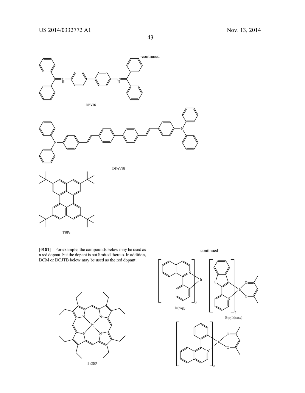 STYRL-BASED COMPOUND AND ORGANIC LIGHT EMITTING DIODE COMPRISING THE SAME - diagram, schematic, and image 45