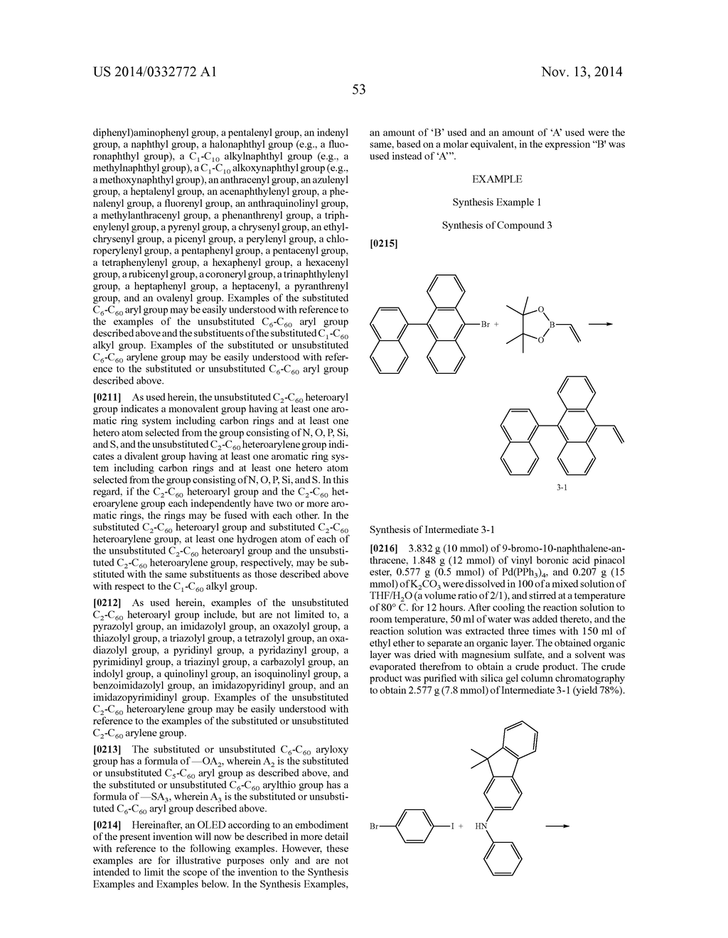 STYRL-BASED COMPOUND AND ORGANIC LIGHT EMITTING DIODE COMPRISING THE SAME - diagram, schematic, and image 55