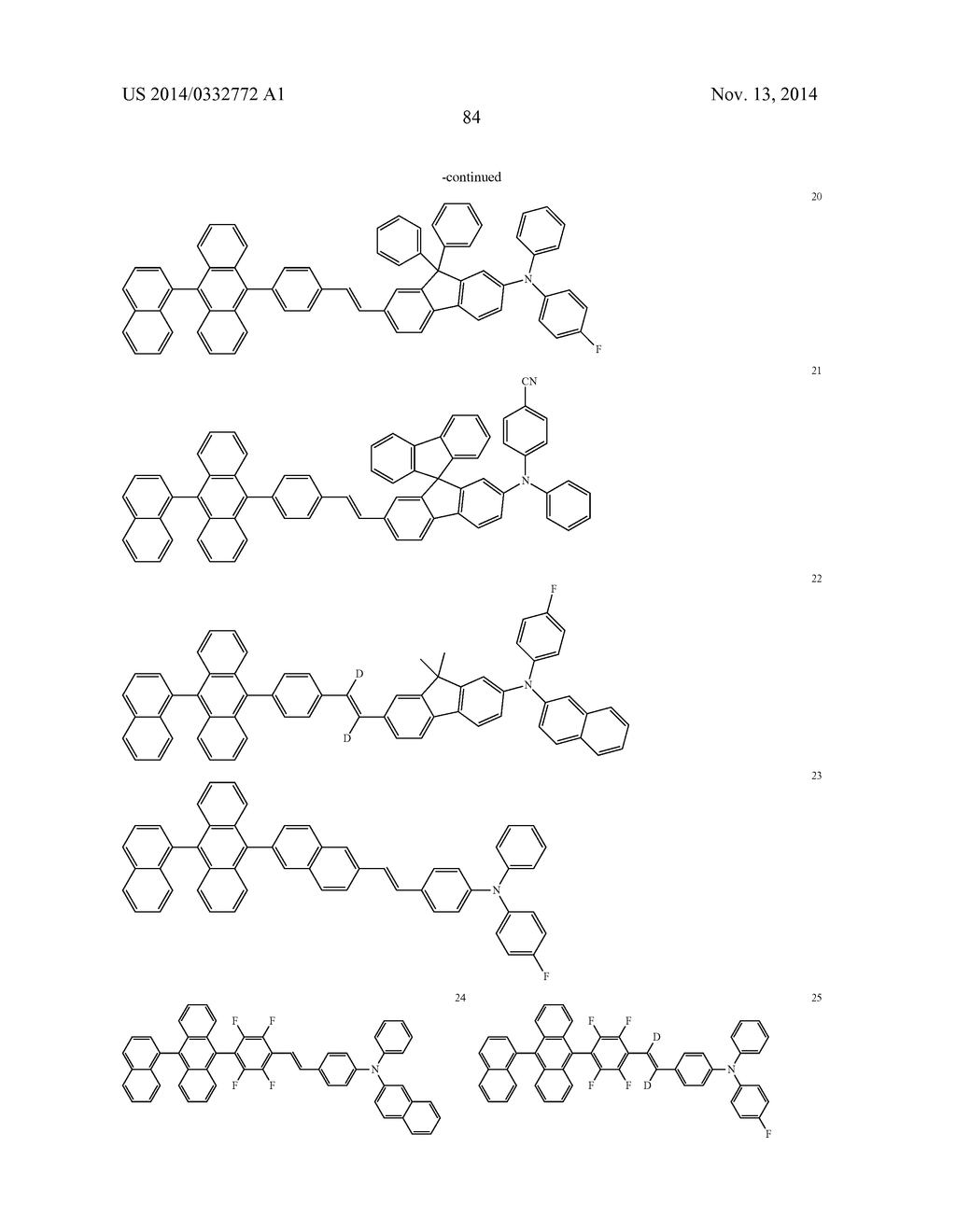 STYRL-BASED COMPOUND AND ORGANIC LIGHT EMITTING DIODE COMPRISING THE SAME - diagram, schematic, and image 86