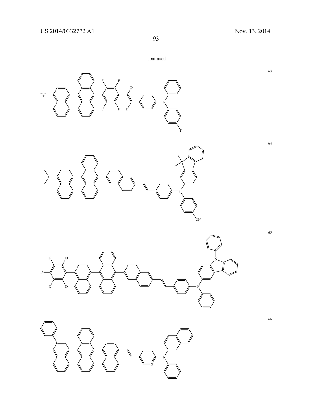 STYRL-BASED COMPOUND AND ORGANIC LIGHT EMITTING DIODE COMPRISING THE SAME - diagram, schematic, and image 95