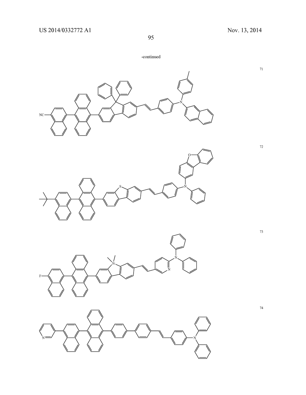 STYRL-BASED COMPOUND AND ORGANIC LIGHT EMITTING DIODE COMPRISING THE SAME - diagram, schematic, and image 97