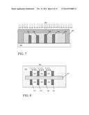 SEMICONDUCTOR DEVICE INCLUDING FINFET STRUCTURES WITH VARIED EPITAXIAL     REGIONS, RELATED METHOD AND DESIGN STRUCTURE diagram and image