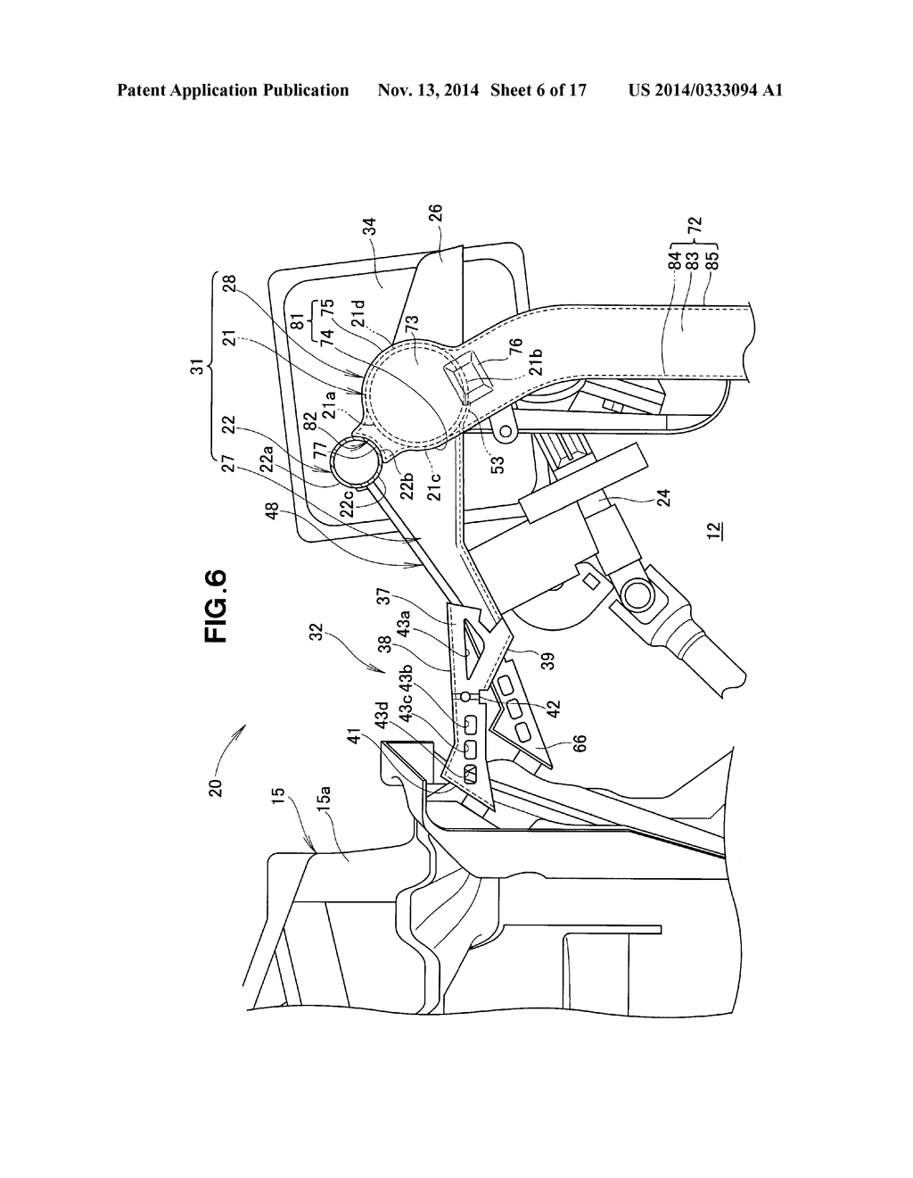 STEERING HANGER ASSEMBLY FOR VEHICLE - diagram, schematic, and image 07