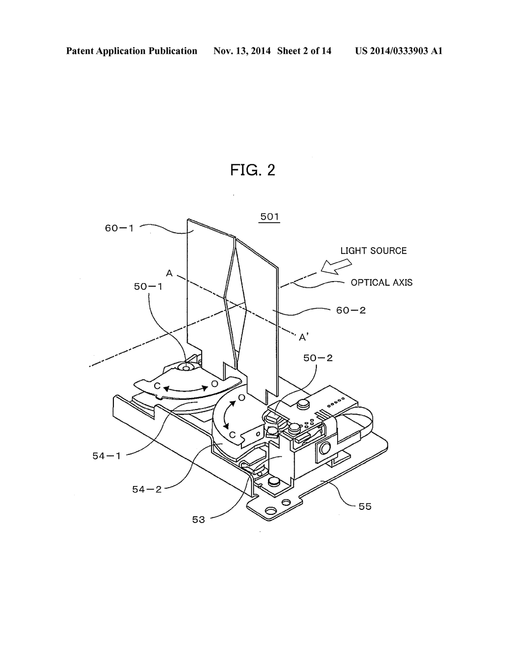 PROJECTION TYPE DISPLAY APPARATUS FOR DISPLAYING AN IMAGE - diagram, schematic, and image 03