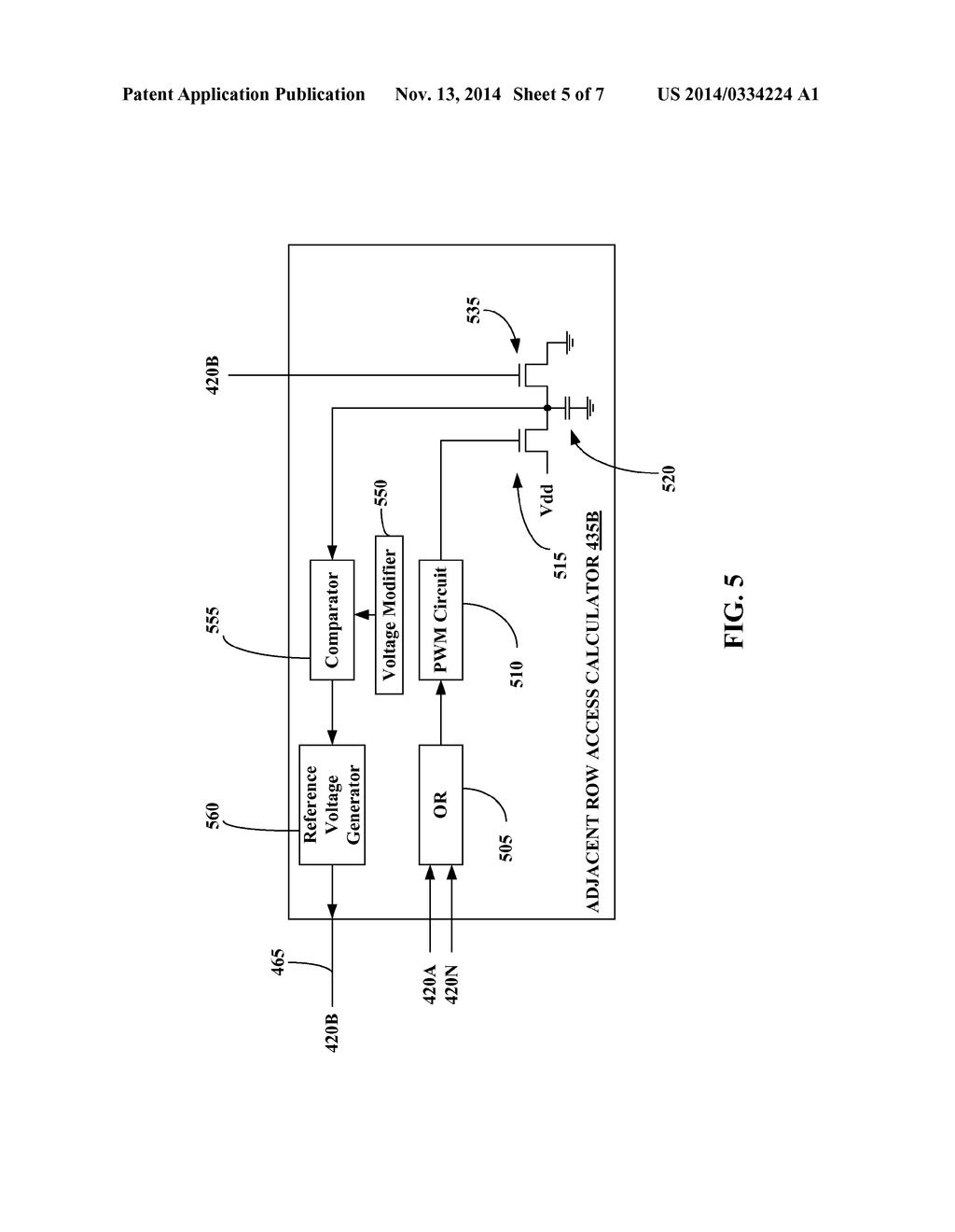 REFERENCE VOLTAGE MODIFICATION IN A MEMORY DEVICE - diagram, schematic, and image 06