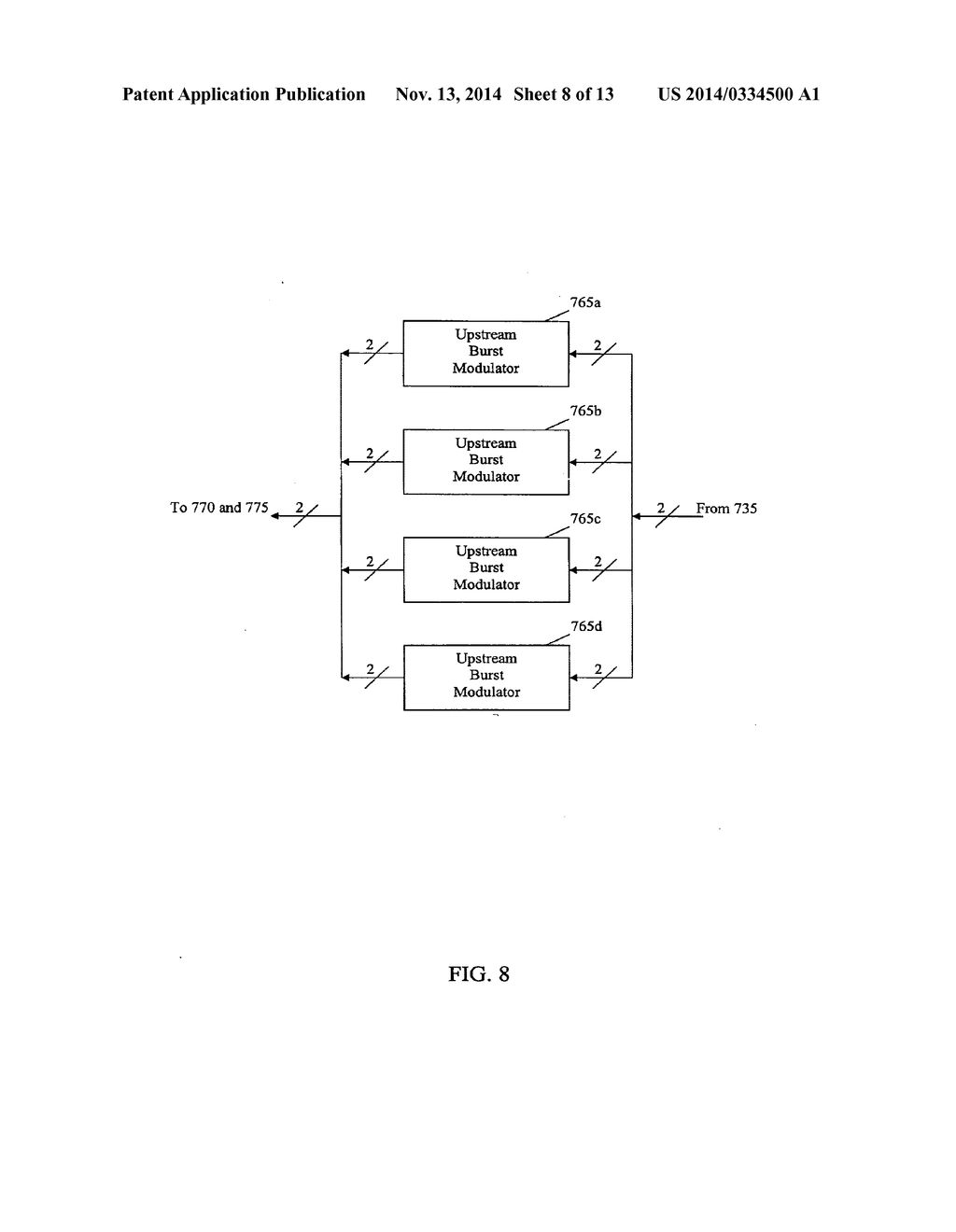 SYSTEMS AND METHODS TO TRANSMIT INFORMATION AMONG A PLURALITY OF PHYSICAL     UPSTREAM CHANNELS - diagram, schematic, and image 09