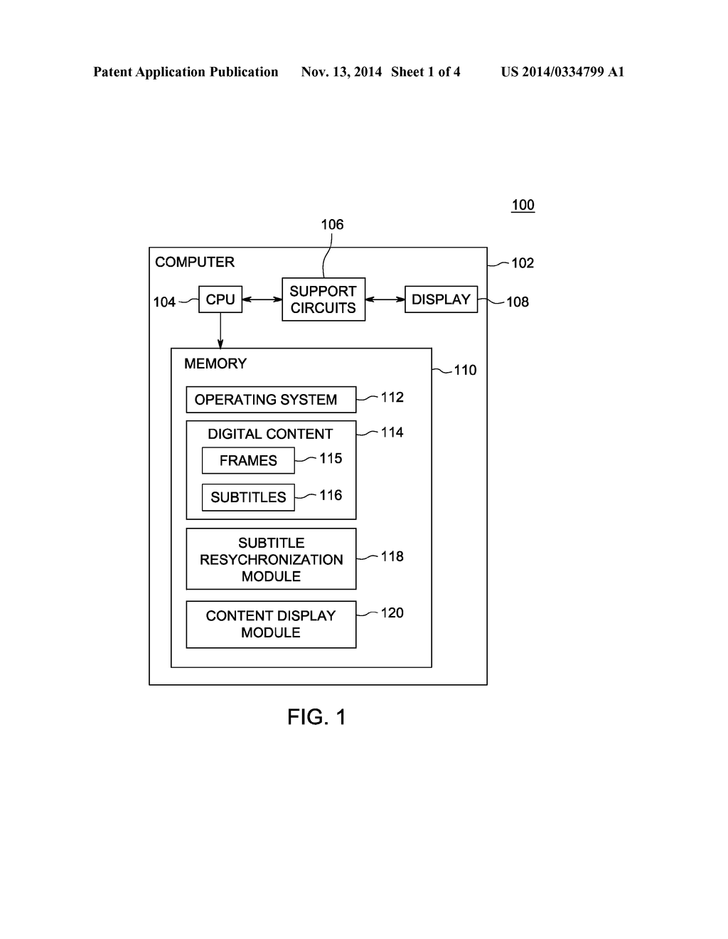 METHOD AND APPARATUS FOR SUBTITLE DISPLAY - diagram, schematic, and image 02