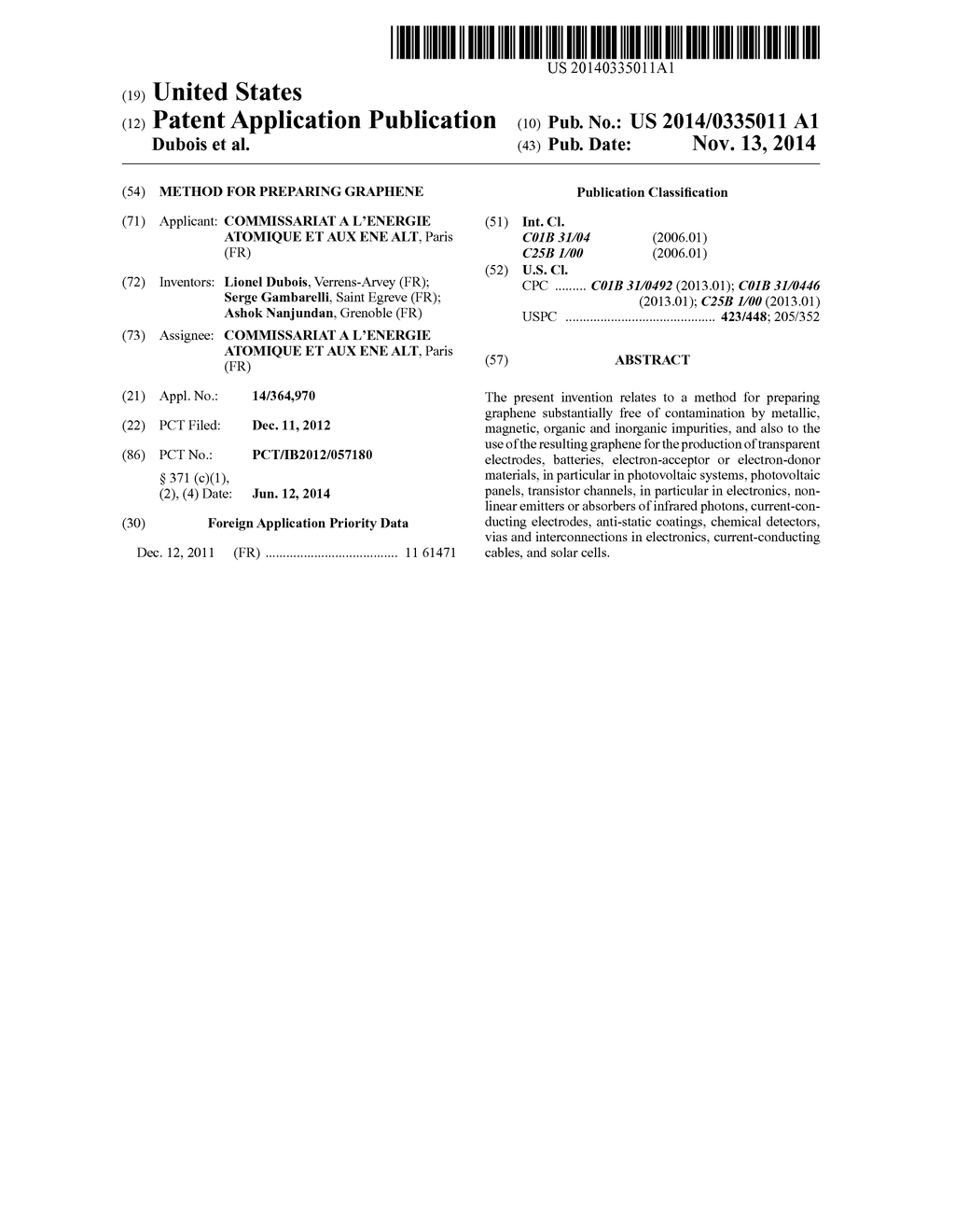 METHOD FOR PREPARING GRAPHENE - diagram, schematic, and image 01