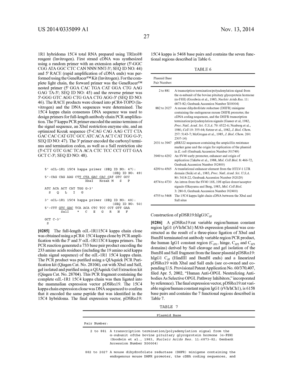 THERAPEUTIC HUMAN ANTI-IL-1R1 MONOCLONAL ANTIBODY - diagram, schematic, and image 55