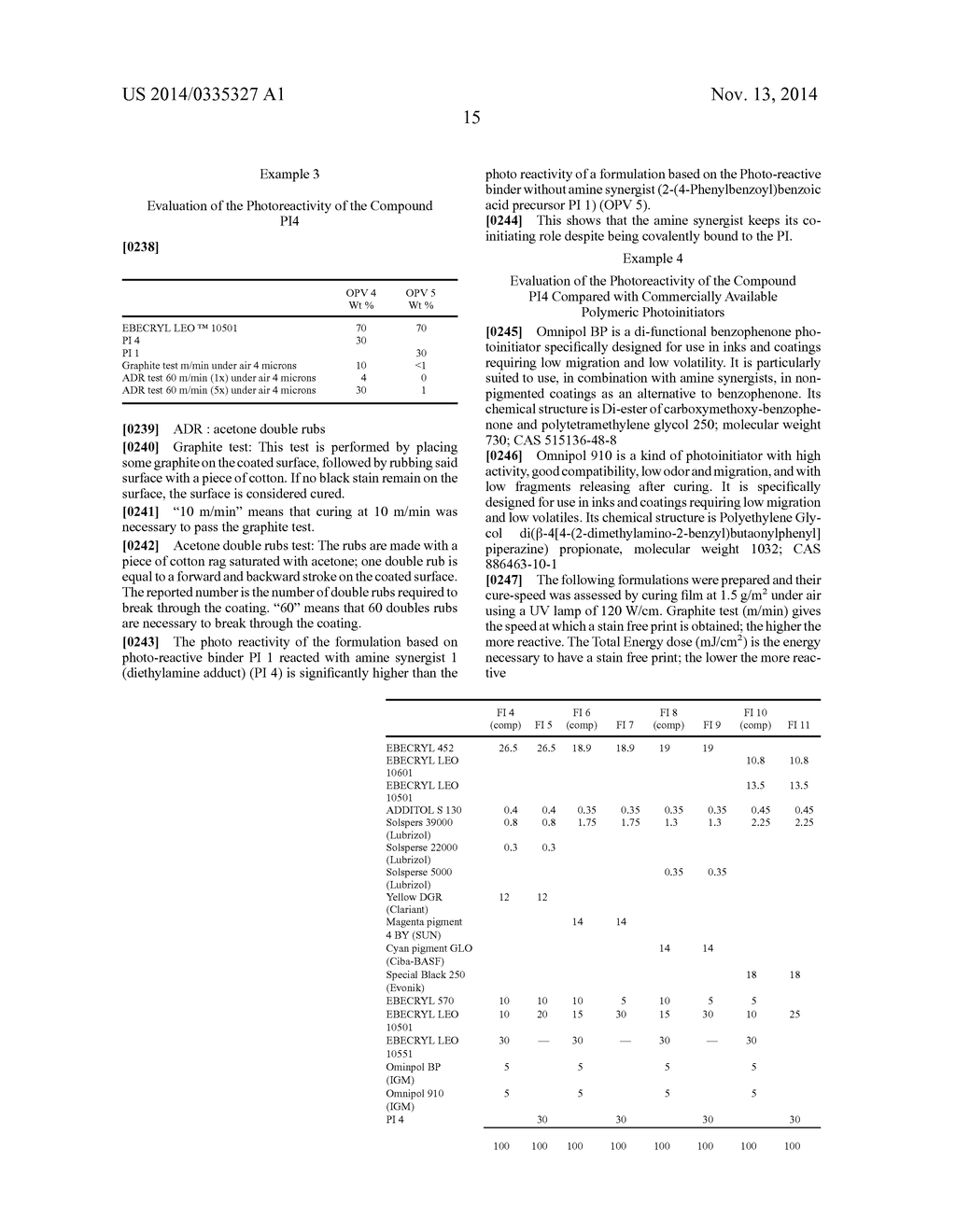 AMINO PHOTO-REACTIVE BINDER - diagram, schematic, and image 16