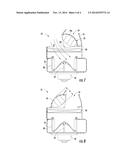 CONVEX GRID SHAPE TO REDUCE TURBULENCE UNDER ROTARY DOOR diagram and image