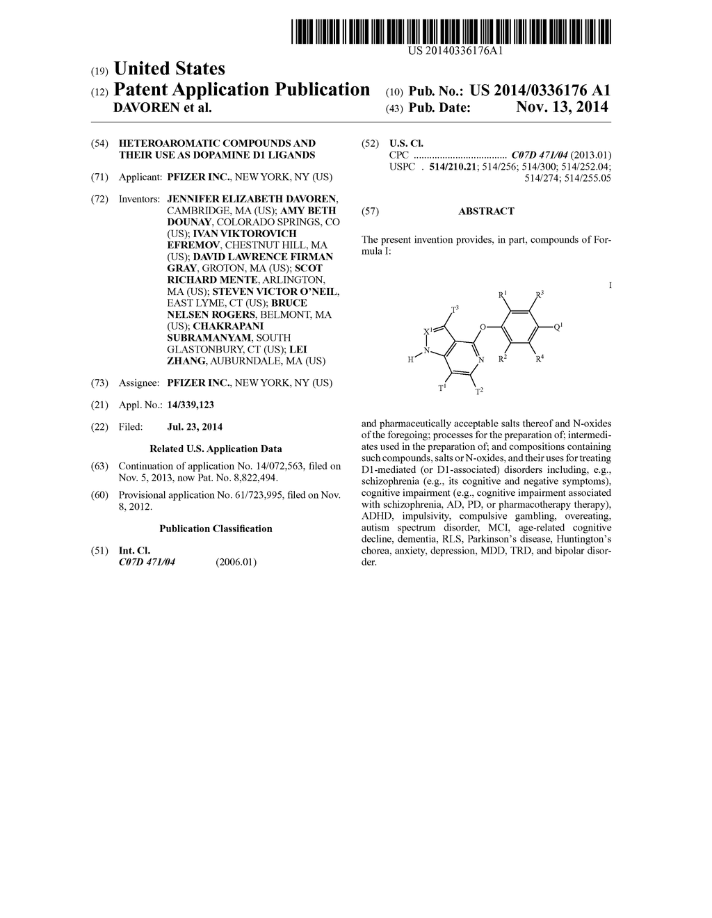 HETEROAROMATIC COMPOUNDS AND THEIR USE AS DOPAMINE D1 LIGANDS - diagram, schematic, and image 01