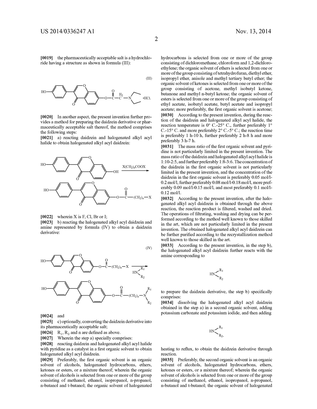 DAIDZEIN DERIVATIVE, PHARMACEUTICALLY ACCEPTABLE SALT AND PREPARATION     METHOD THEREOF, AND PHARMACEUTICAL COMPOSITION CONTAINING SAME - diagram, schematic, and image 03