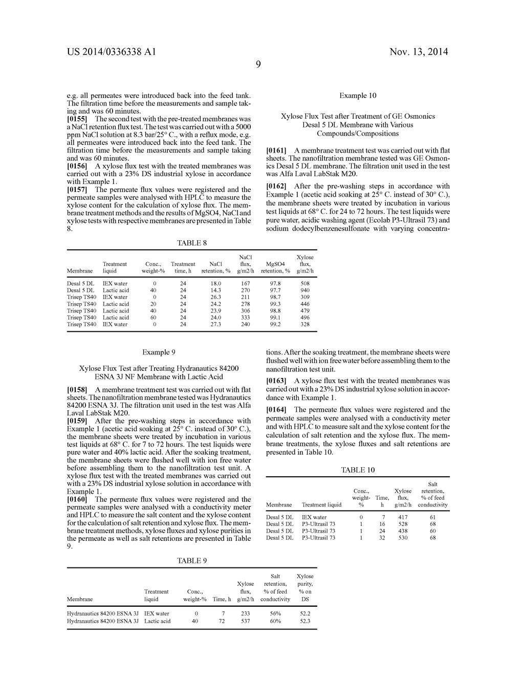 NANOFILTRATION PROCESS WITH PRE-TREATMENT TO ENHANCE SOLUTE FLUX - diagram, schematic, and image 10