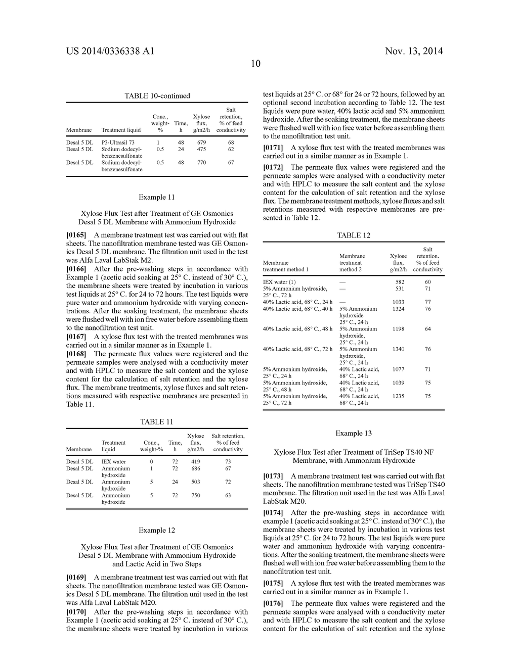 NANOFILTRATION PROCESS WITH PRE-TREATMENT TO ENHANCE SOLUTE FLUX - diagram, schematic, and image 11