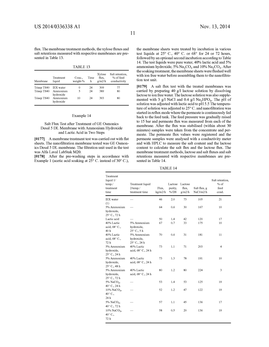 NANOFILTRATION PROCESS WITH PRE-TREATMENT TO ENHANCE SOLUTE FLUX - diagram, schematic, and image 12