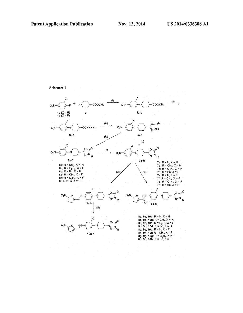 Nitrofurfuryl Substituted Phenyl Linked Piperidino-Oxadiazoline Conjugates     As Anti-Tubercular Agents And Process For The Preparation Thereof - diagram, schematic, and image 02