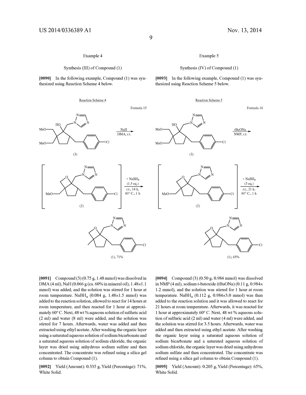 METHOD FOR MANUFACTURING 4-BENZYL-1-METHYL-6-OXABICYCLO[3,2,0]HEPTANE     DERIVATIVE AND METHOD FOR MANUFACTURING AZOLE DERIVATIVE - diagram, schematic, and image 10