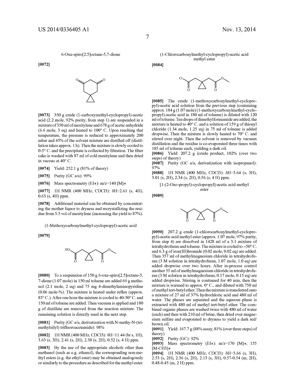 Process for preparing spiro[2.5]octane-5,7-dione - diagram, schematic, and image 08