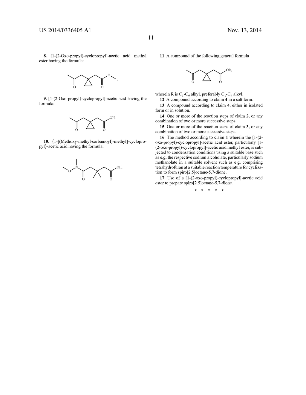 Process for preparing spiro[2.5]octane-5,7-dione - diagram, schematic, and image 12