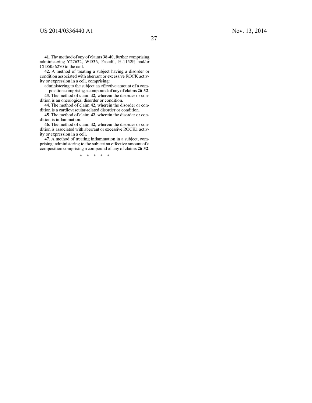 INHIBITORS OF RHO ASSOCIATED PROTEIN KINASES (ROCK) AND METHODS OF USE - diagram, schematic, and image 34