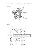 DEVICE FOR THE TRANS-ANAL DRAINAGE OF STOOL FROM THE RECTUM OF A PATIENT     AND/OR FOR THE TRANS-ANAL APPLICATION OF INFLOWING LIQUID THROUGH A     CATHETER-LIKE ELEMENT diagram and image