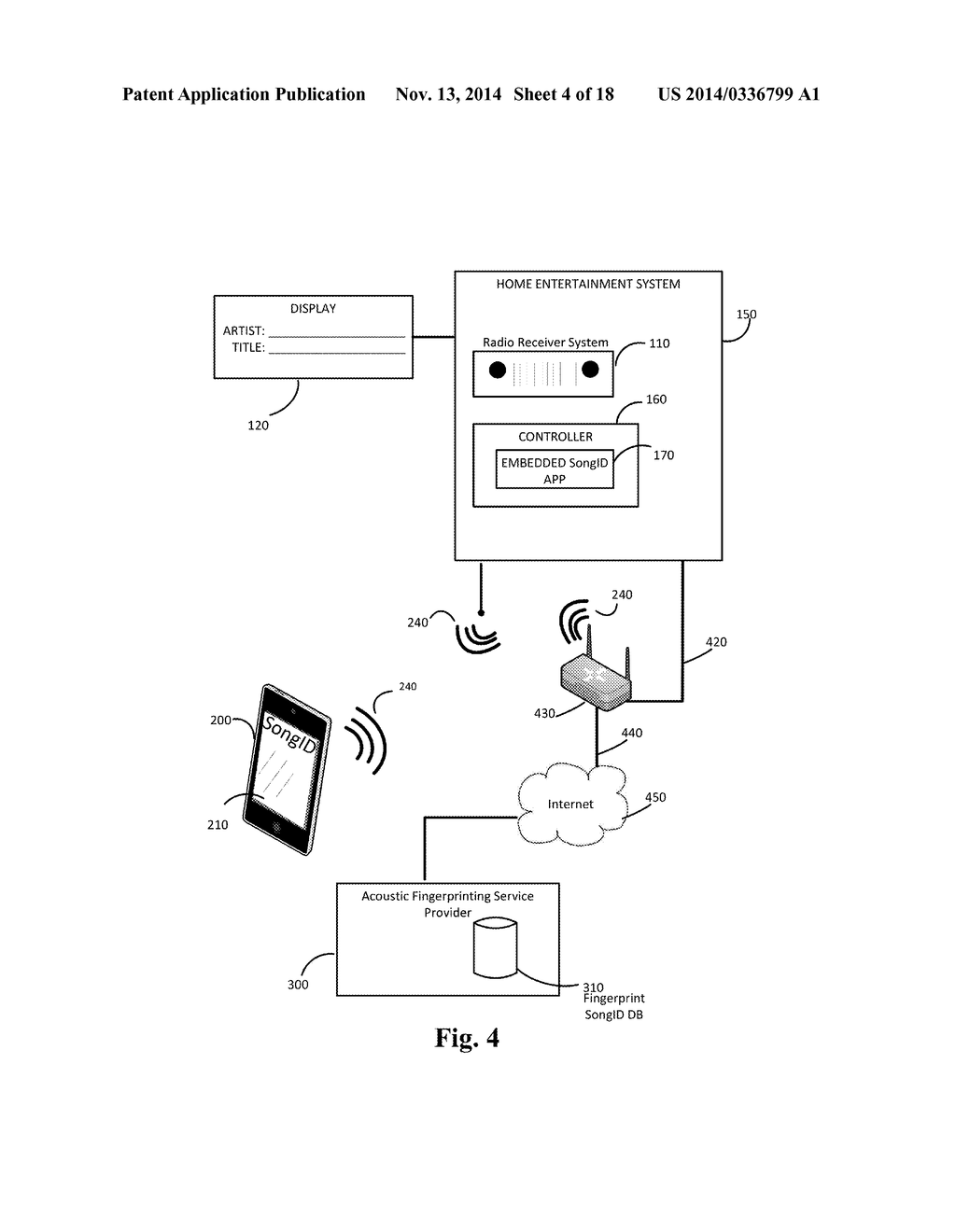 DISCOVERY OF MUSIC ARTIST AND TITLE VIA COMPANIONSHIP BETWEEN A CELLULAR     PHONE AND A BROADCAST RADIO RECEIVER - diagram, schematic, and image 05