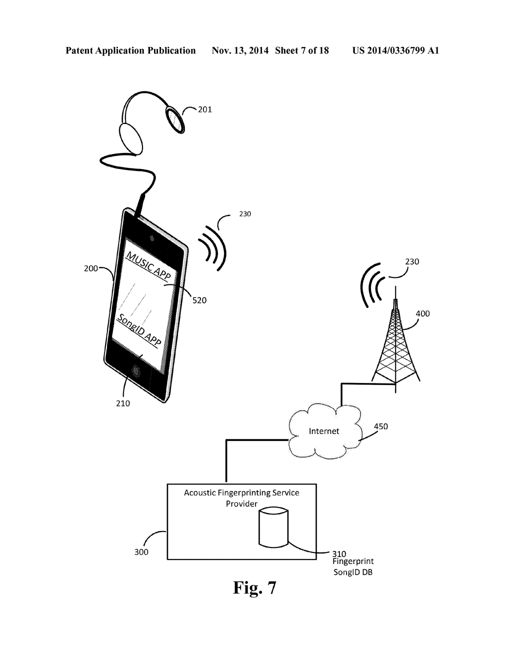 DISCOVERY OF MUSIC ARTIST AND TITLE VIA COMPANIONSHIP BETWEEN A CELLULAR     PHONE AND A BROADCAST RADIO RECEIVER - diagram, schematic, and image 08