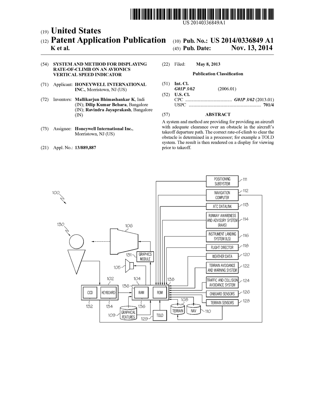 SYSTEM AND METHOD FOR DISPLAYING RATE-OF-CLIMB ON AN AVIONICS VERTICAL     SPEED INDICATOR - diagram, schematic, and image 01