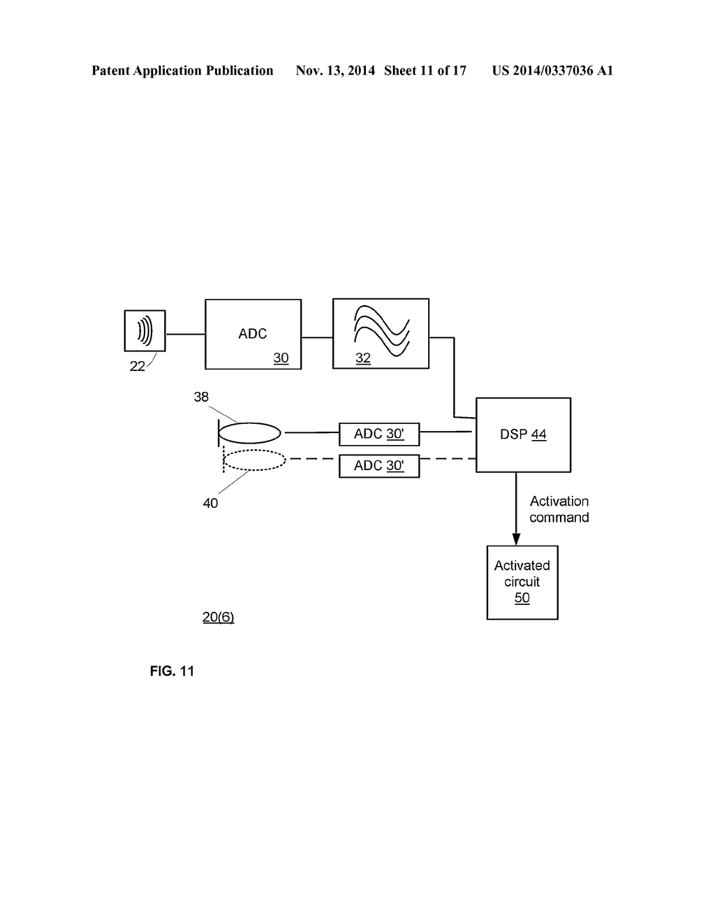 LOW POWER ACTIVATION OF A VOICE ACTIVATED DEVICE - diagram, schematic, and image 12