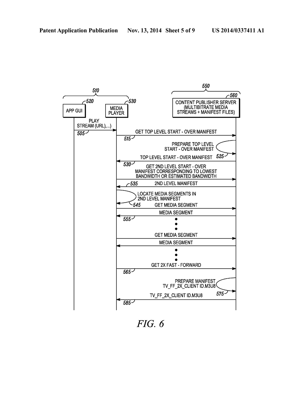 PROXY FOR FACILITATING STREAMING OF MEDIA FROM SERVER TO CLIENT - diagram, schematic, and image 06