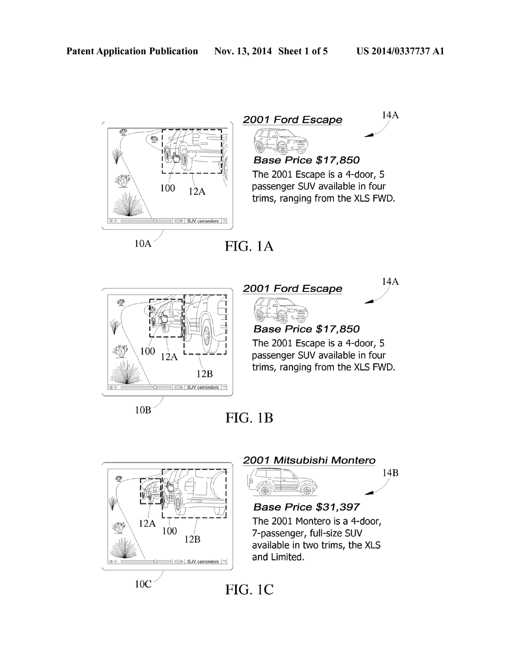 Method And System For Automatically Associating A Cursor with A Hotspot In     A Hypervideo Stream Using A Visual Indicator - diagram, schematic, and image 02