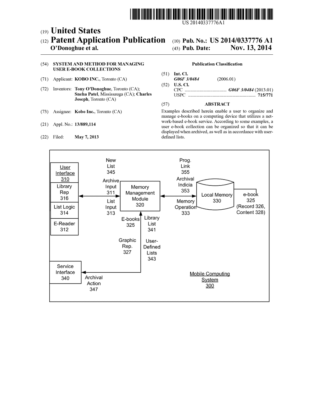 SYSTEM AND METHOD FOR MANAGING USER E-BOOK COLLECTIONS - diagram, schematic, and image 01