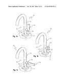 FAUCET HANDLE WITH ANGLED INTERFACE diagram and image