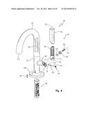 FAUCET HANDLE WITH ANGLED INTERFACE diagram and image