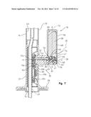 FAUCET HANDLE WITH ANGLED INTERFACE diagram and image