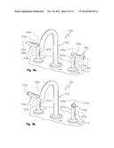 FAUCET HANDLE WITH ANGLED INTERFACE diagram and image