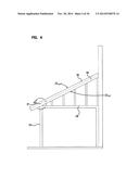 BUILDING STRUCTURE HAVING A ROOF THAT IS CONVERTIBLE BETWEEN OPEN AND     CLOSED CONFIGURATIONS diagram and image