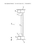 BUILDING STRUCTURE HAVING A ROOF THAT IS CONVERTIBLE BETWEEN OPEN AND     CLOSED CONFIGURATIONS diagram and image