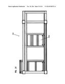 BUILDING STRUCTURE HAVING A ROOF THAT IS CONVERTIBLE BETWEEN OPEN AND     CLOSED CONFIGURATIONS diagram and image