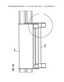 BUILDING STRUCTURE HAVING A ROOF THAT IS CONVERTIBLE BETWEEN OPEN AND     CLOSED CONFIGURATIONS diagram and image