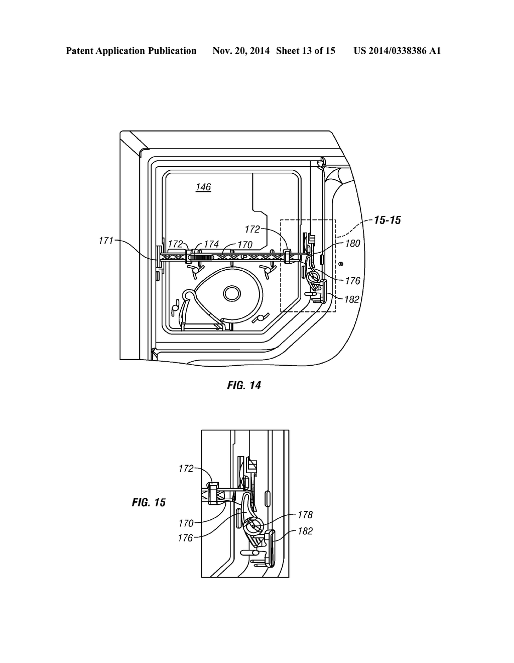 REFRIGERATOR ICE COMPARTMENT LATCH AND COVER - diagram, schematic, and image 14