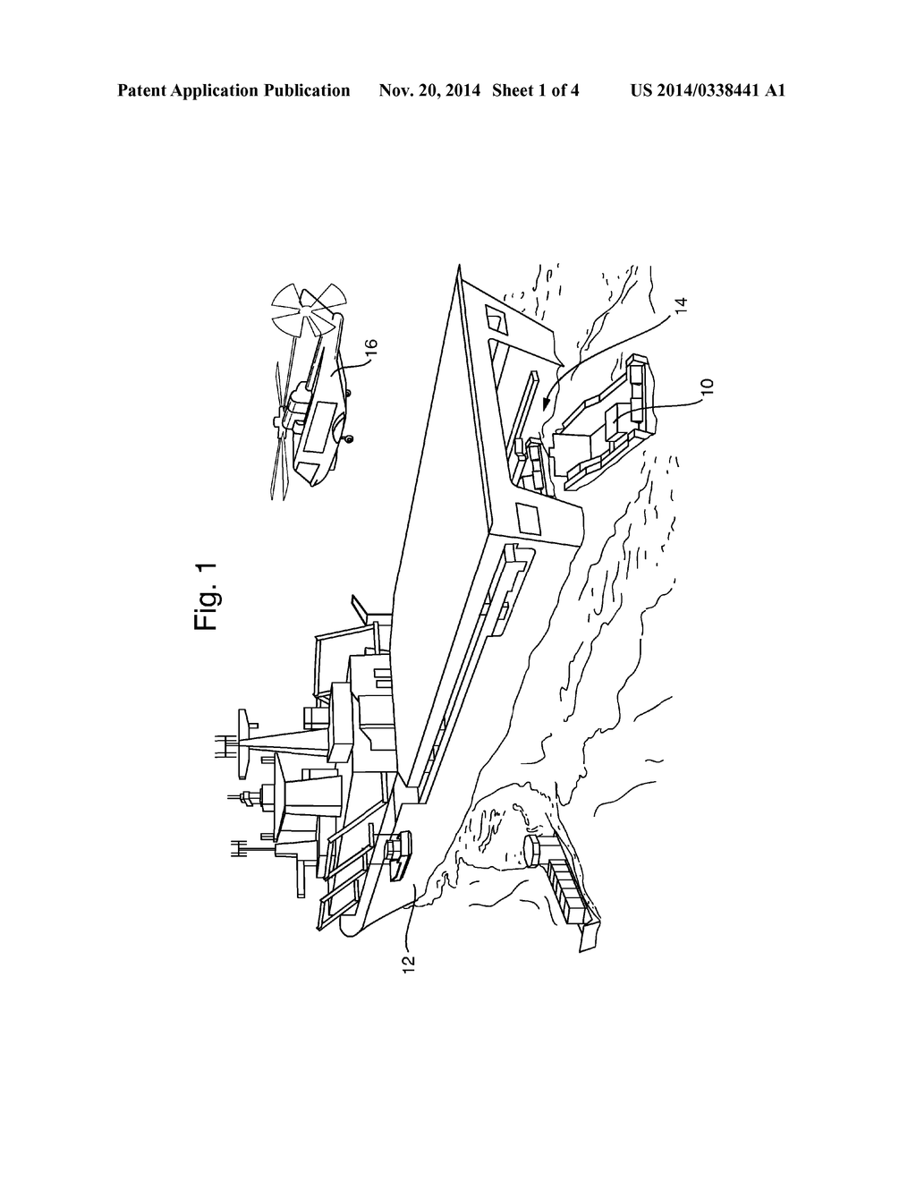 APPARATUS AND METHODS FOR THE LAUNCH AND RECOVERY OF CRAFT FROM AND TO A     HOST SHIP - diagram, schematic, and image 02