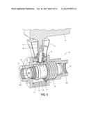 ROTARY-TO-LINEAR MOTION ACTUATOR HAVING A HELICAL BEVEL GEAR AND METHOD OF     USE THEREOF diagram and image