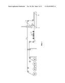 METHOD AND APPARATUS FOR CREASING FACING MATERIAL USED IN THE MANUFACTURE     OF WALLBOARD diagram and image